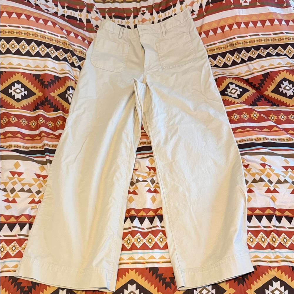 Classic Women's Khaki Wide-Leg Pants